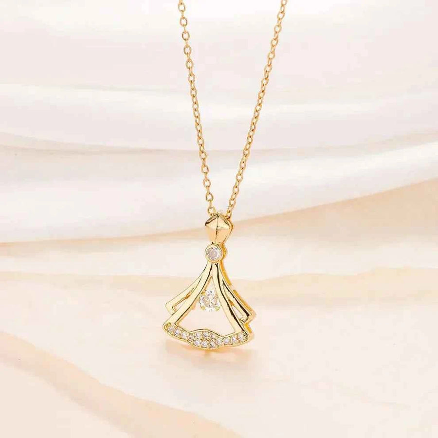 Rhinestone Pendant Necklace