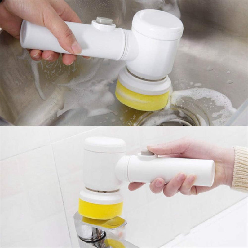 5-in-1 Electric Cleaning Brush with Multiple Heads