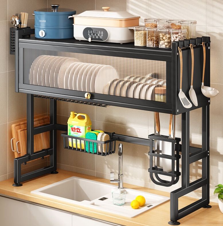 Kitchen Sink Shelf With Cabinet Door