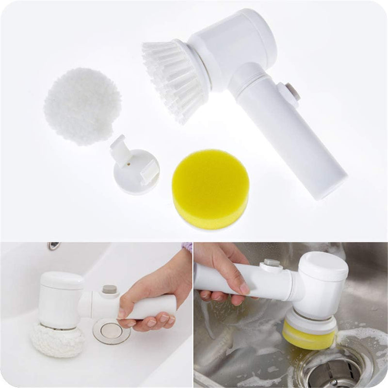 5-in-1 Electric Cleaning Brush with Multiple Heads