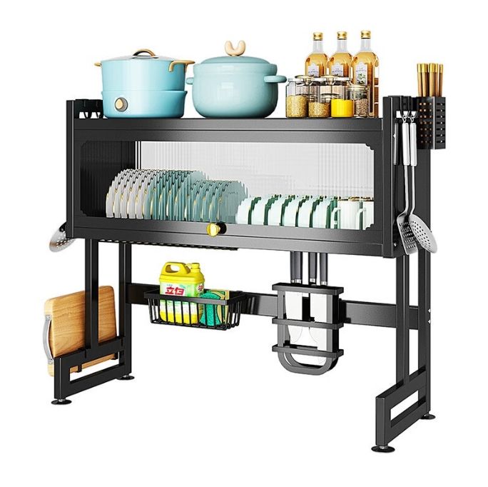 Kitchen Sink Shelf With Cabinet Door