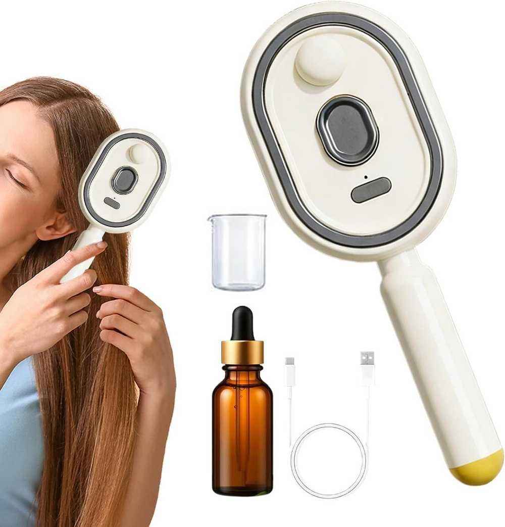 Rechargeable Steam Hair Brush – Detangling & Styling Tool