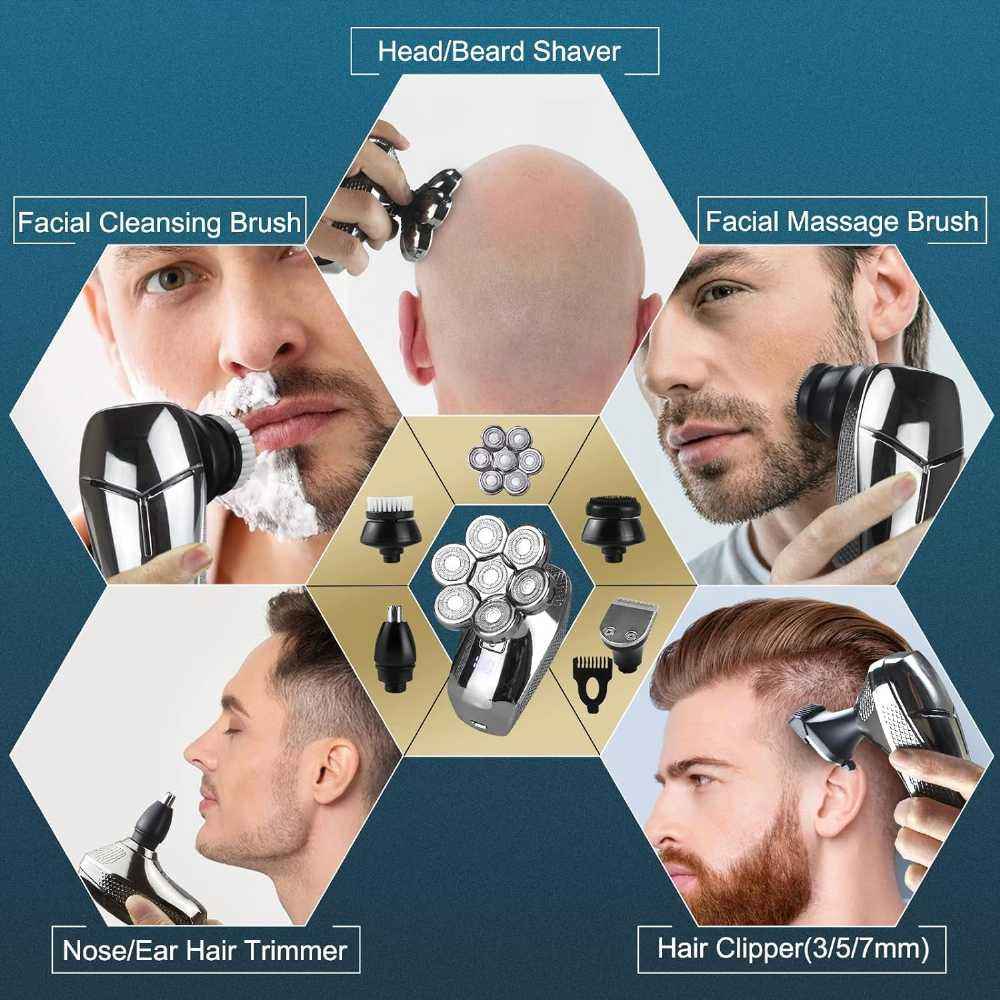 Cordless 7D Bald Head Shaver for Men